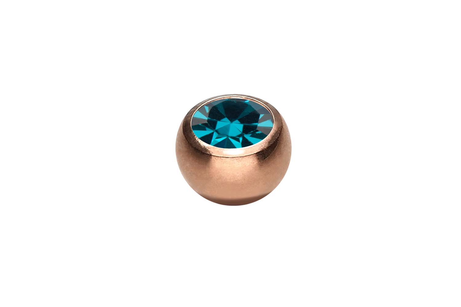 Chirurgenstahl Schraubkugel KRISTALL von Piercingline